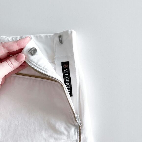 Ariat Women's Breeches All Circuit Knee Patch Size Zip Closure White Size 30R - Picture 5 of 11